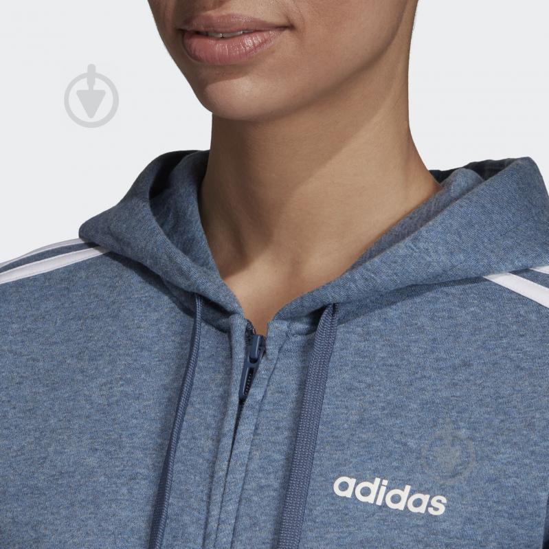 Джемпер Adidas W E 3S FZ HD FL EI0684 р. S синий - фото 5