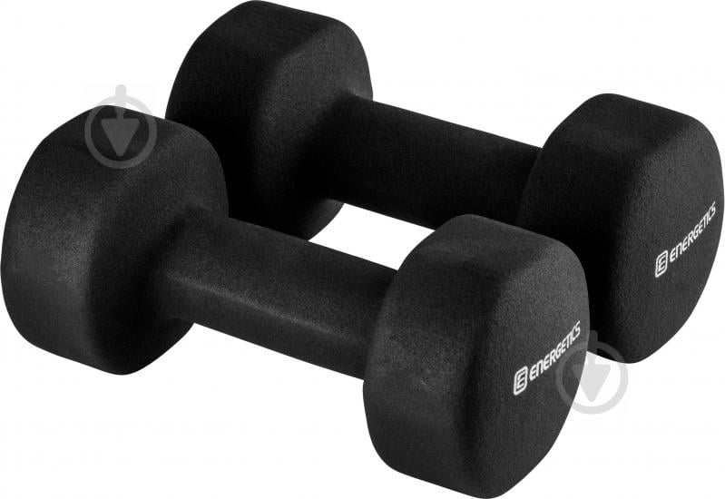 Гантели Energetics Neoprene Dumb. Pairs 106225-900050 Neoprene Dumbbells 2x0,5 кг черный - фото 1