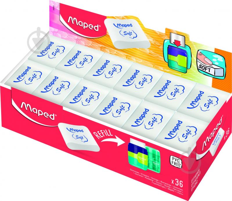 Ластик для карандашей Essentials Soft Medium Maped - фото 1