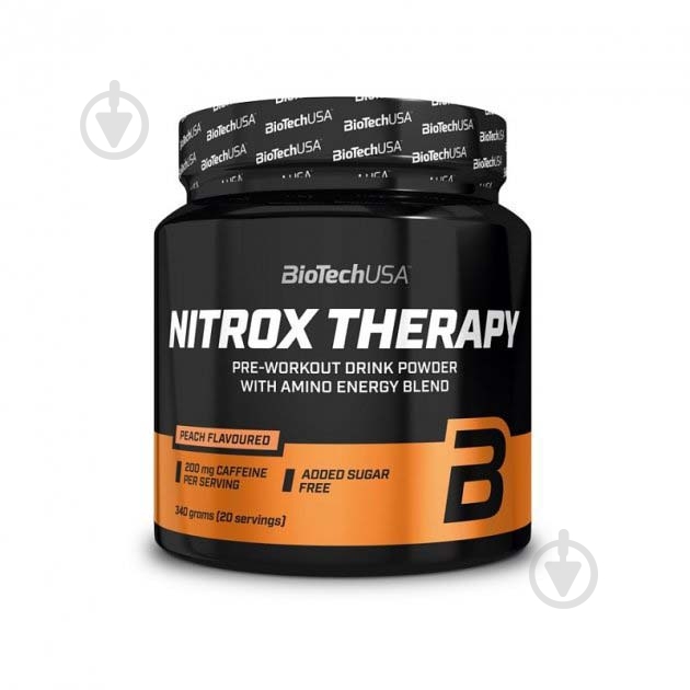 Комплекс передтренувальний BioTechUSA Nitrox Therapy Персик 340 г - фото 1