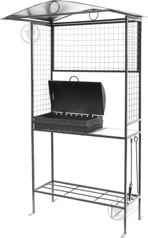 Мангал Гефест-2 с крышей - фото 1 Мангал Гефест-2 с крышей - фото 1
