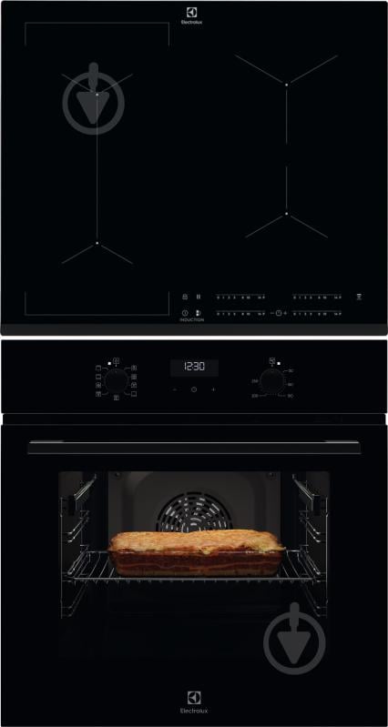 Комплект встраиваемой техники Electrolux варочная поверхность индукционная CIV634 + духовой шкаф электрический EOF5C50BZ - фото 1 Комплект встраиваемой техники Electrolux варочная поверхность индукционная CIV634 + духовой шкаф электрический EOF5C50BZ - фото 1