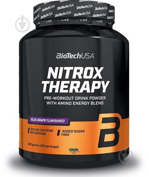 Комплекс передтренувальний BioTechUSA Nitrox Therapy Персик 680 г - фото 1