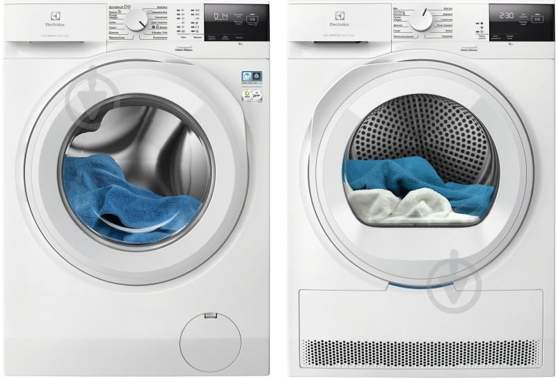 Пральна машина Electrolux EW6F2281U + сушильна машина EW6D283YU - фото 1