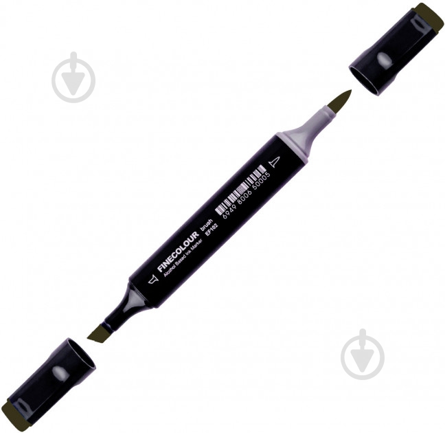 Маркер спиртовий FINECOLOUR EF102-190 вугільний чорний - фото 1 Маркер спиртовий FINECOLOUR EF102-190 вугільний чорний - фото 1
