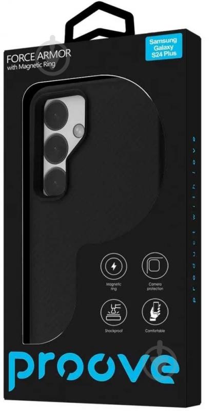 Чехол Proove Force Armor Case with Magnetic Ring Samsung Galaxy S24 Plus/S25 Plus black - фото 2 Чехол Proove Force Armor Case with Magnetic Ring Samsung Galaxy S24 Plus/S25 Plus black - фото 2