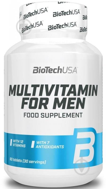 Біологічно активна добавка BioTech Multivitamin for Men 60 шт./уп. - фото 1