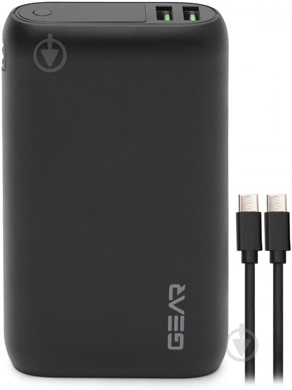 Повербанк Gear WP952P 20000 mAh black (WP952P) 1C+2A+1micro - фото 1 Повербанк Gear WP952P 20000 mAh black (WP952P) 1C+2A+1micro - фото 1