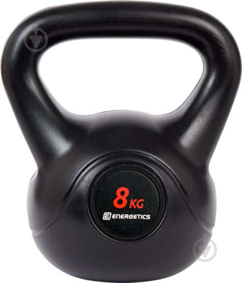 Гиря Energetics Kettlebell Cement 296607-900050 8 кг чорний - фото 1