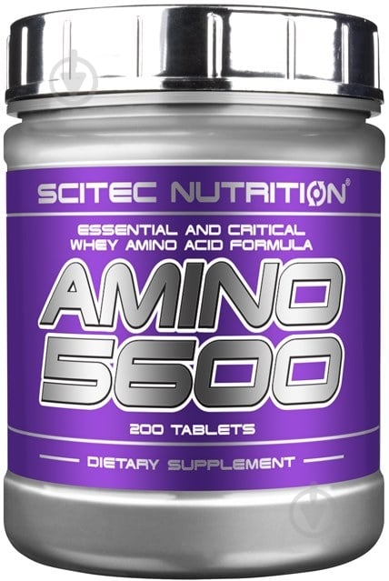 Амінокислотна суміш Scitec Nutrition Amino без смаку 5600 мг 200 капс. 50 порц. - фото 1