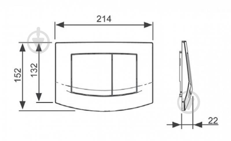 Система инсталляции TECE base 9400005 + TECE ambia 9240226 хром - фото 3