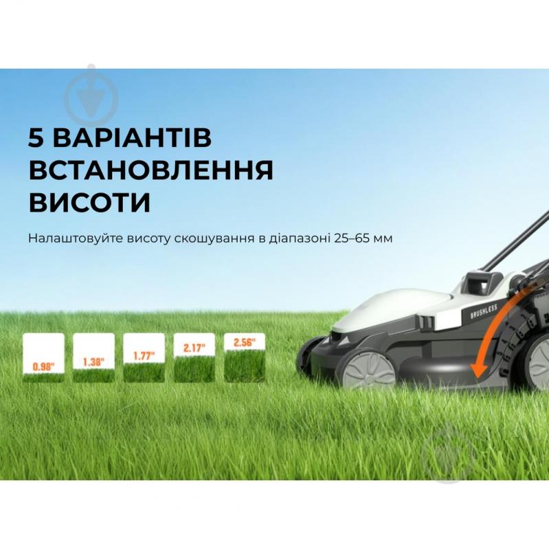 Газонокосилка аккумуляторная Litheli U20LM00-0U120 - фото 7