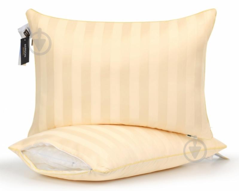 Подушка №1190 Carmela Hand Made Thinsulate мягкая MirSon 45x45 см кремовый - фото 1