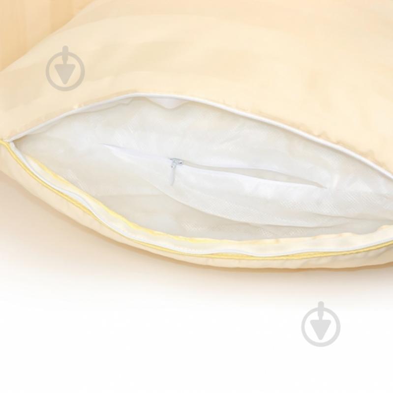 Подушка №1190 Carmela Hand Made Thinsulate мягкая MirSon 45x45 см кремовый - фото 4