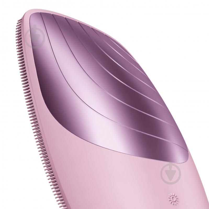 Электронная звуковая термощетка GESKE для лица Sonic Thermo Facial Brush 6 в 1 розовый - фото 2