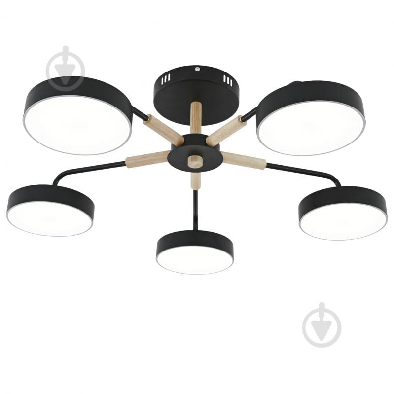 Люстра светодиодная Victoria Lighting с пультом 90 Вт черный Land/PL5 black - фото 1