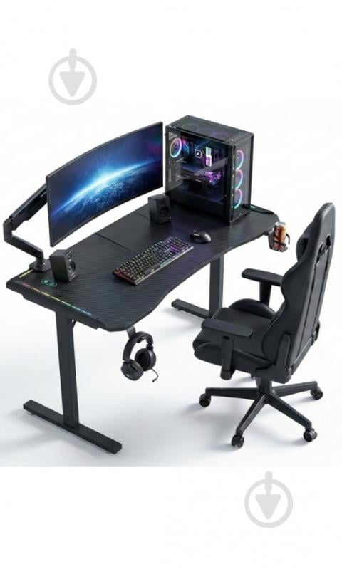 Стол игровой GT Racer T-1452 Black - фото 4