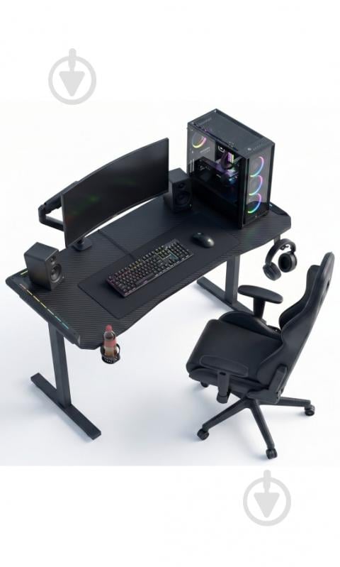 Стол игровой GT Racer T-1452 Black - фото 7