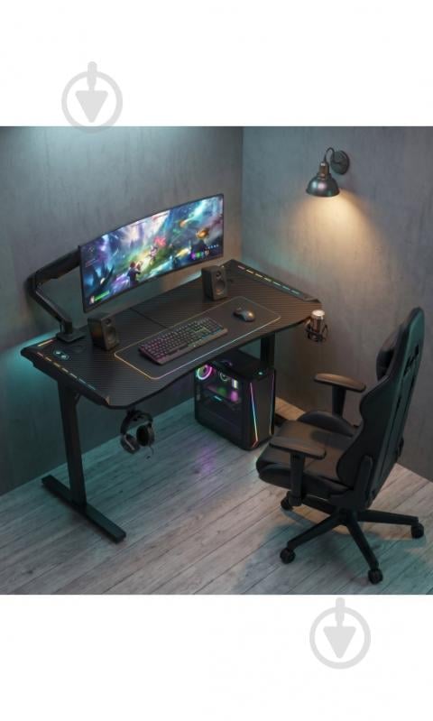 Стол игровой GT Racer T-1452 Black - фото 8