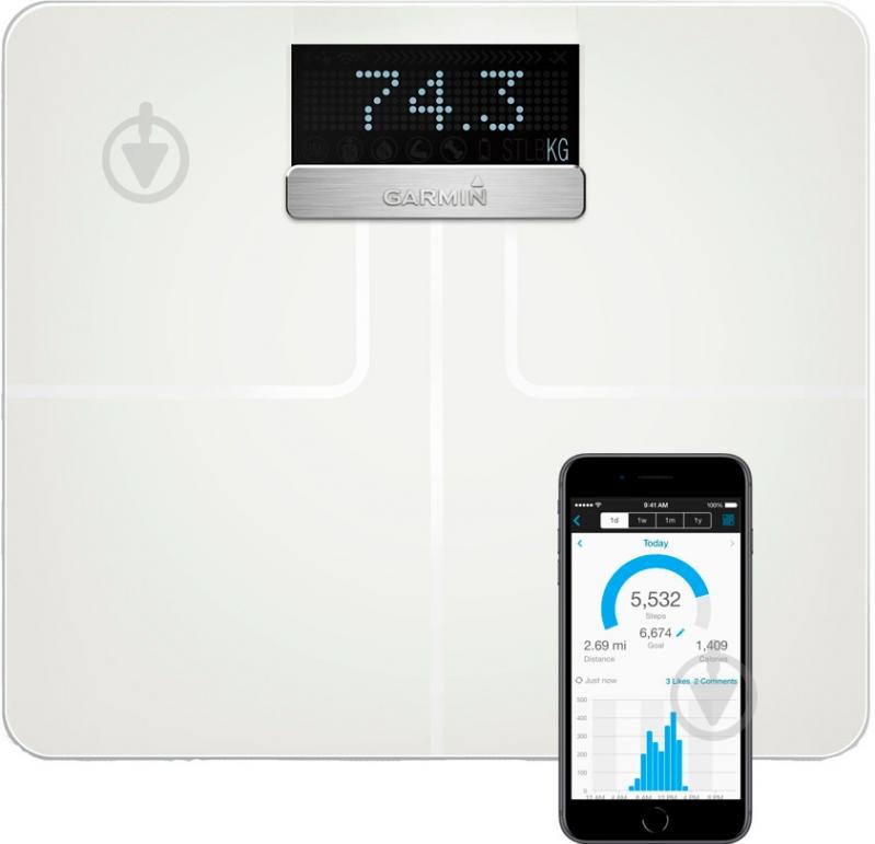 Смарт-весы Garmin Index white - фото 1