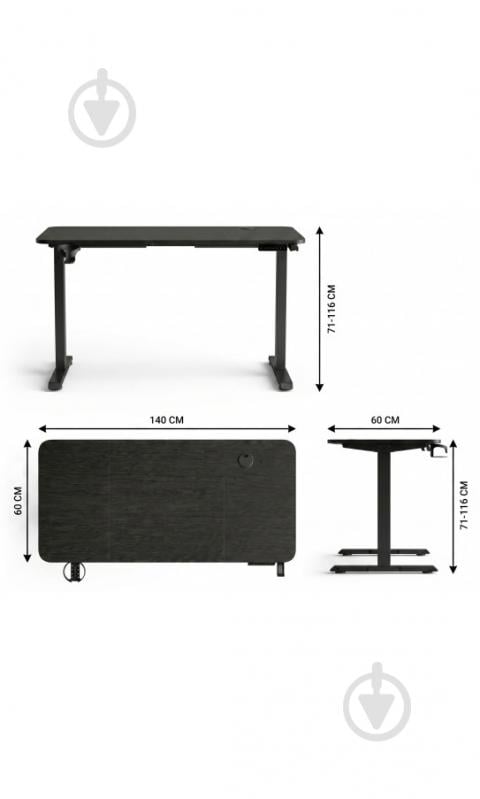 Стіл ігровий GT Racer TY-1451 Black - фото 8 Стіл ігровий GT Racer TY-1451 Black - фото 8