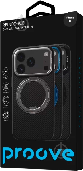 Чохол Proove для Apple iPhone 16 black (PCREIP160002) - фото 4