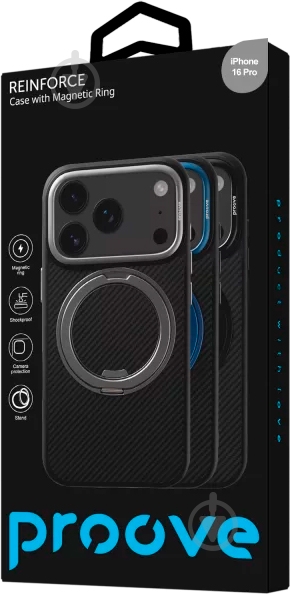 Чохол Proove для Apple iPhone 16 Pro gray (PCREIP16P005) - фото 4