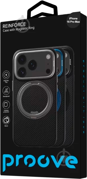 Чехол Proove для Apple iPhone 16 Pro Max black (PCREIP16PM02) - фото 4