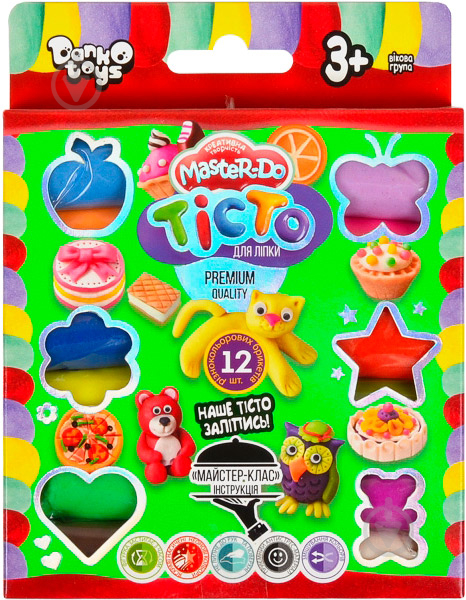 Тісто для ліплення Danko Toys Master Do 12 кольорів TMD-02-04 - фото 1