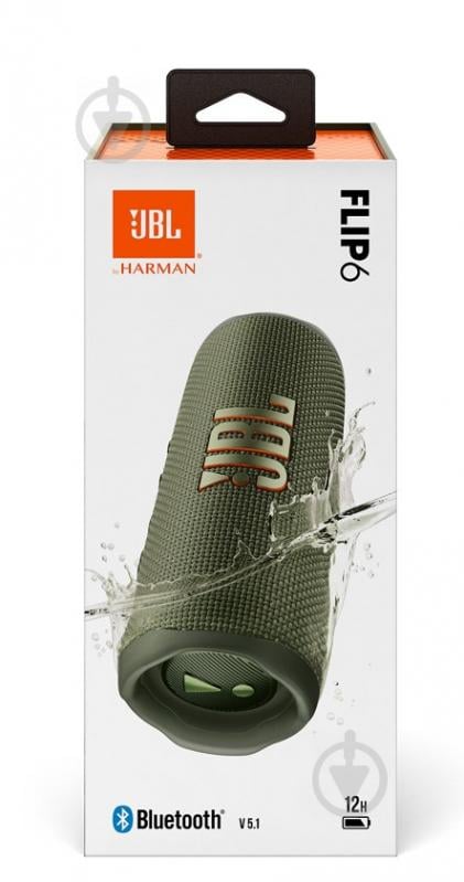 Акустическая система JBL Flip 6 2.0 green (JBLFLIP6GREN) - фото 5