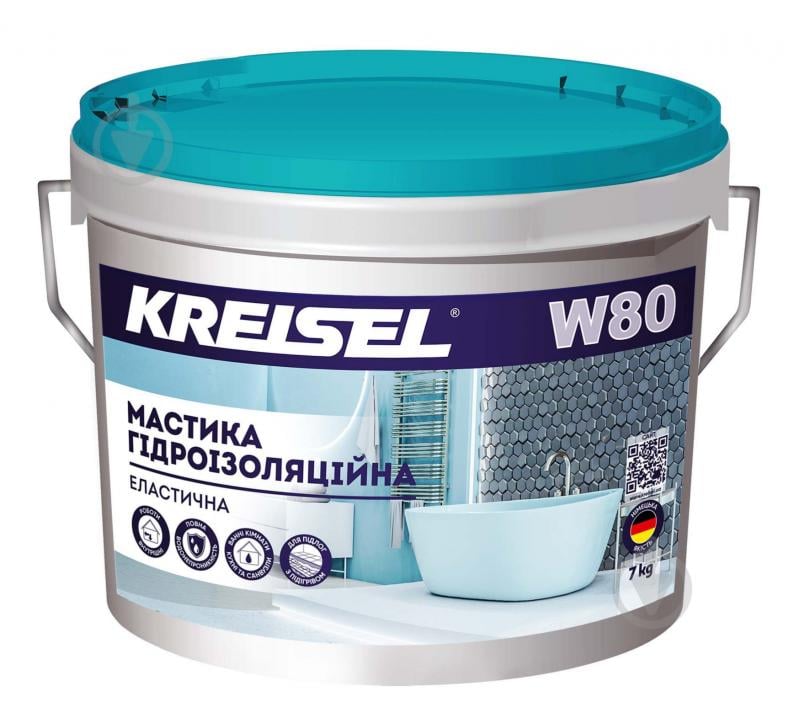 Мастика KREISEL гідроізоляційна еластична W80 Kreisel Nanofix 7 кг - фото 1