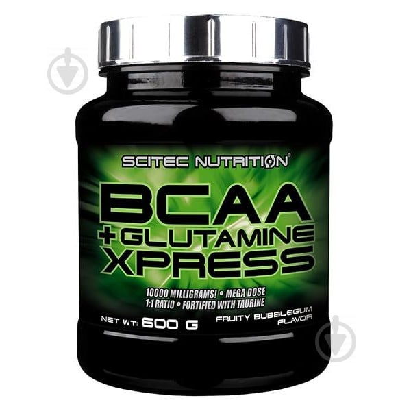 Амінокислоти Scitec Nutrition BCAA + Glutamine Xpress жувальна гумка 600 г - фото 1