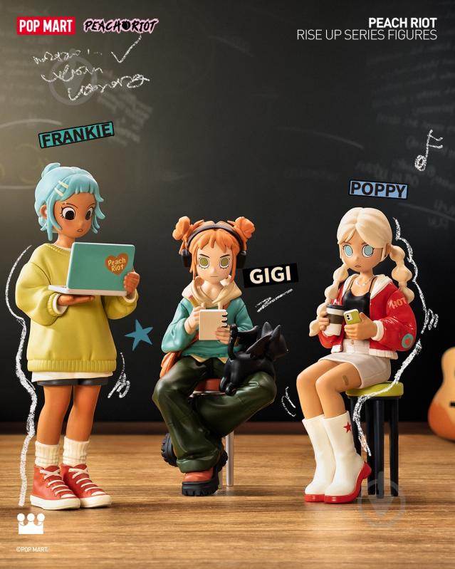 Ігрова фігурка-сюрприз POP MART Peach Riot (серія Rise Up) PRRU-01 - фото 7 Ігрова фігурка-сюрприз POP MART Peach Riot (серія Rise Up) PRRU-01 - фото 7