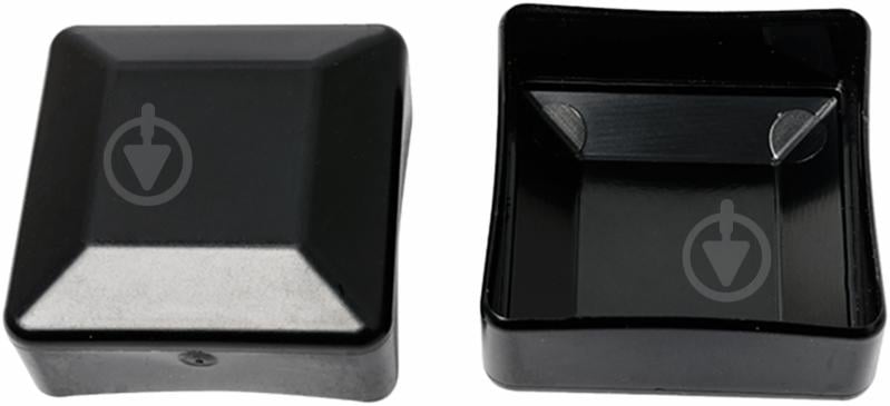 Заглушка квадратна Expert Fix чорна 4 шт. 50х50 мм зовнішня - фото 1