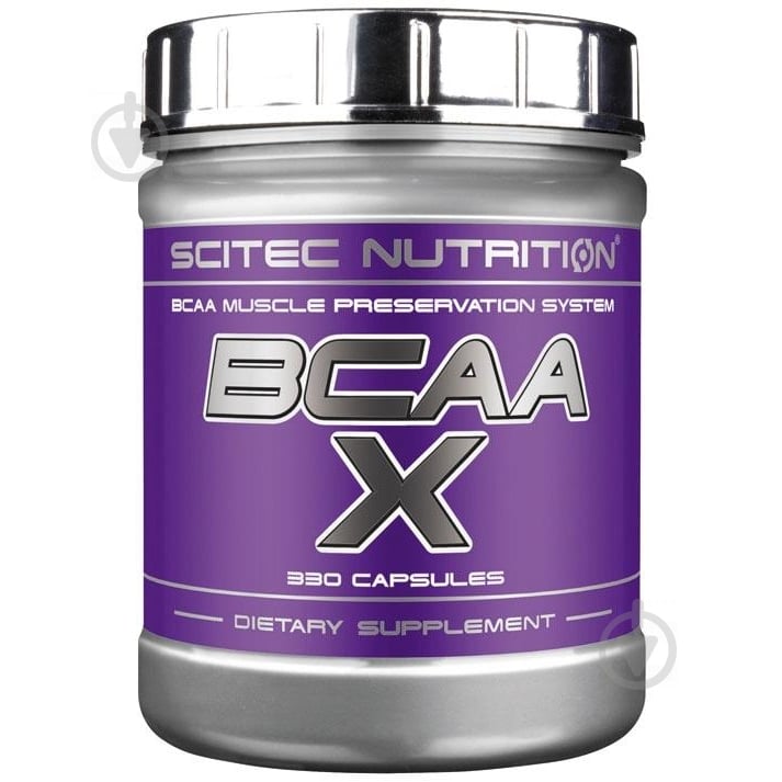 Аминокислотная смесь Scitec Nutrition BCAA-X без вкуса 330 капс. - фото 1