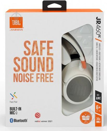 Наушники JBL JR 460 NC white (JBLJR460NCWHT) - фото 8