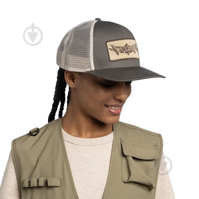 Кепка BUFF Explore Trucker Cap 135830,854 OS коричневый - фото 4 Кепка BUFF Explore Trucker Cap 135830,854 OS коричневый - фото 4