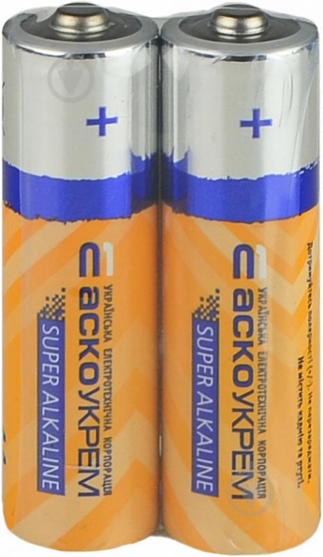 Батарейка Аско-Укрем AA (пальчикові) 2 шт. (Аско.LR6.SP2) - фото 1