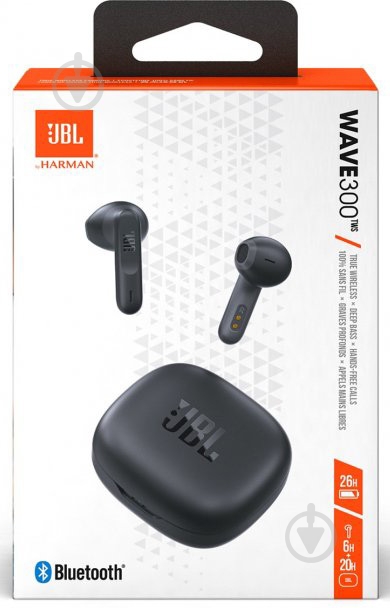 ᐉ Наушники JBL Wave 300 TWS black (JBLW300TWSBLK) • Купить в Киеве ...