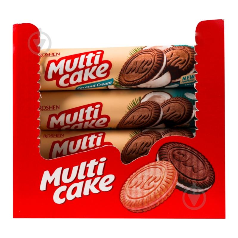 Печиво Roshen Multicake з начинкою кокос-крем 180 г - фото 10