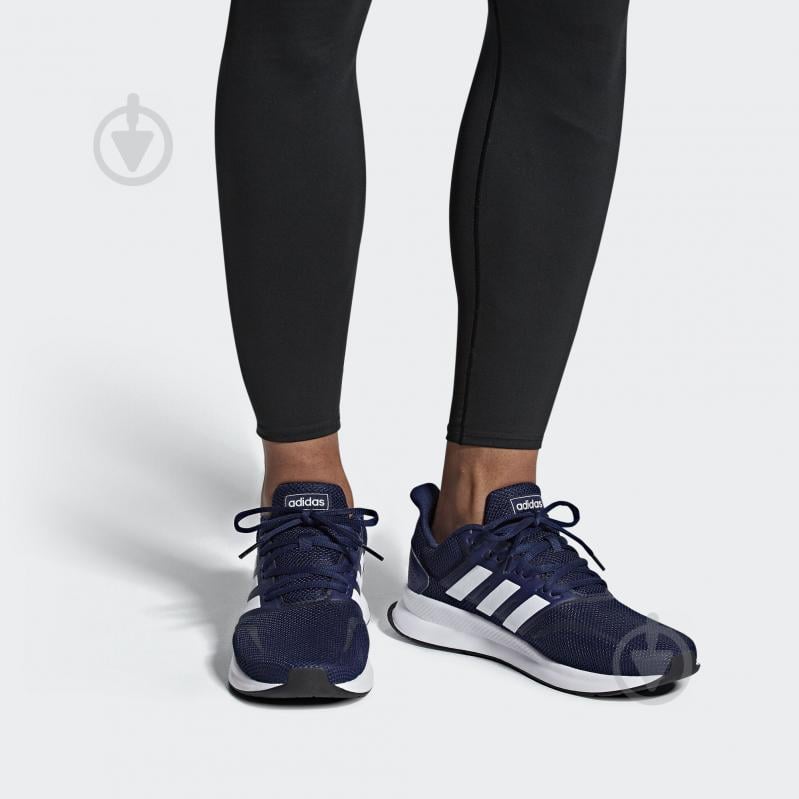 Кросівки чоловічі Adidas RUNFALCON F36201 р.45 1/3 темно-сині - фото 10