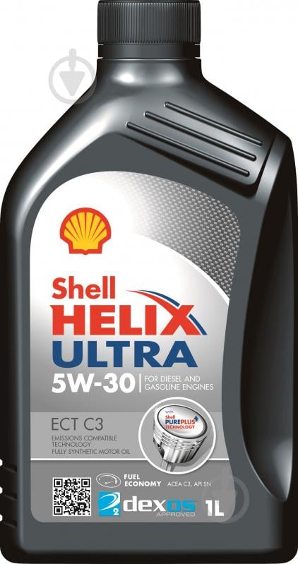 Моторное масло SHELL Helix Ultra ECT C3 5W-30 1 л (ТОВ-У505773) - фото 1