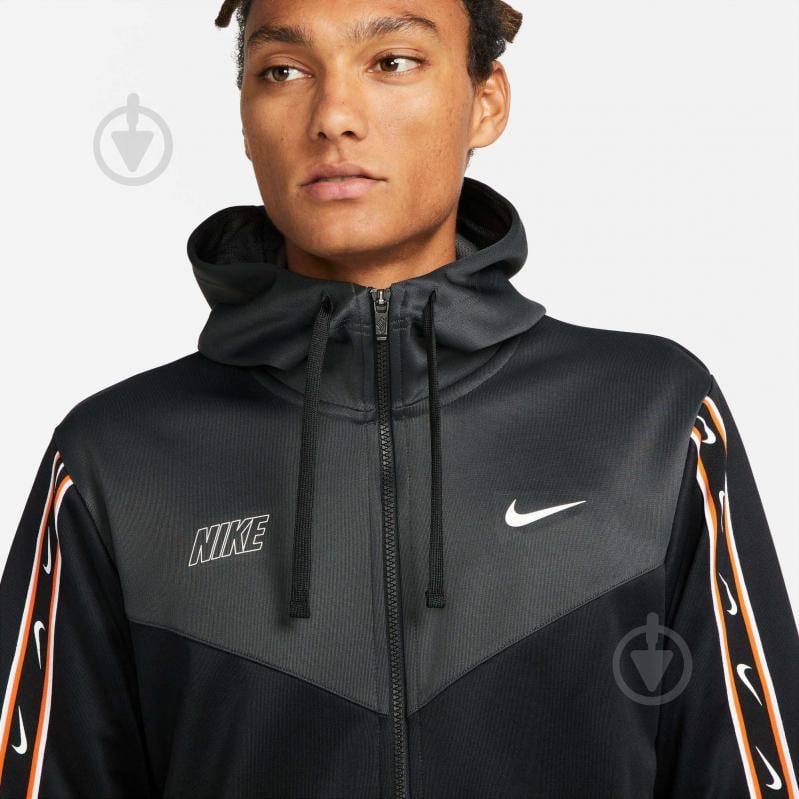 Толстовка Nike REPEAT SW PK FZ HOODY DX2025-010 р. M черный - фото 3