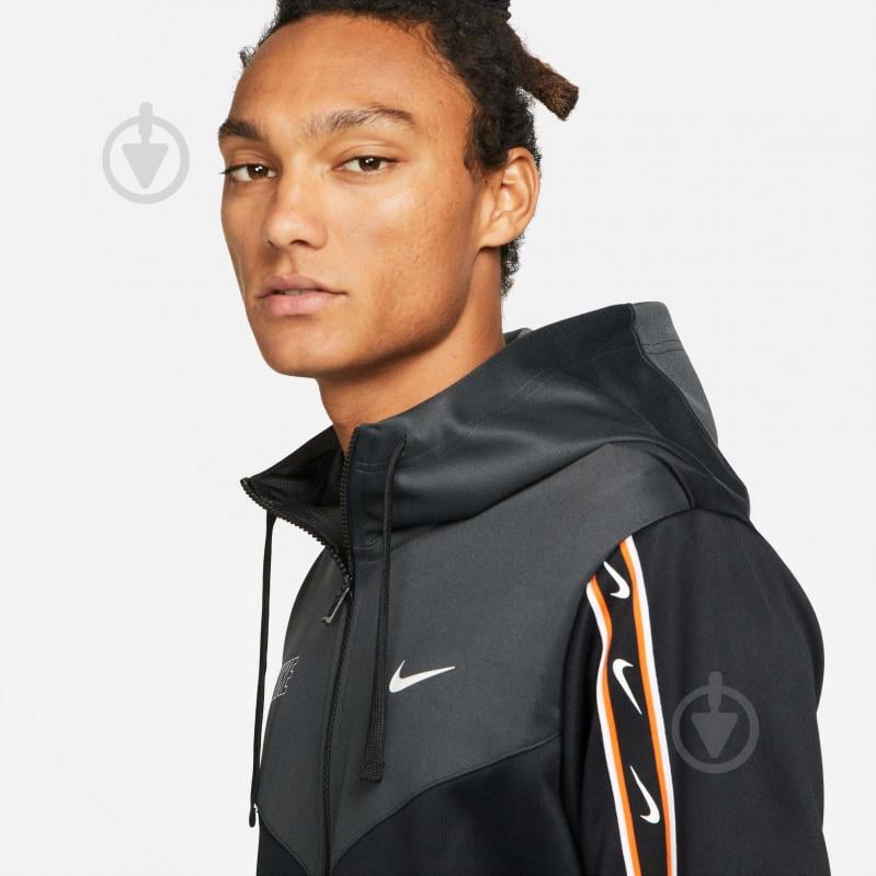 Толстовка Nike REPEAT SW PK FZ HOODY DX2025-010 р. M черный - фото 5