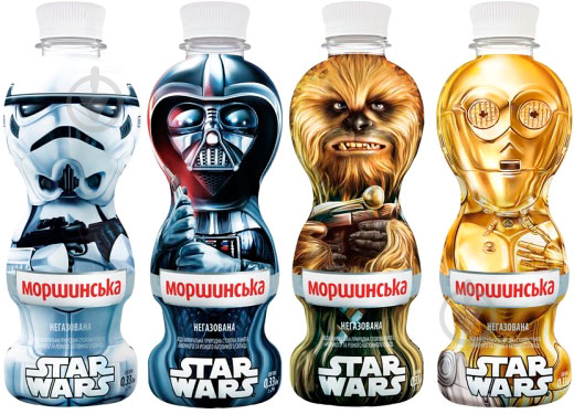 Вода Моршинська Star Wars негазированная минеральная питьевая столовая 0,33 л - фото 1