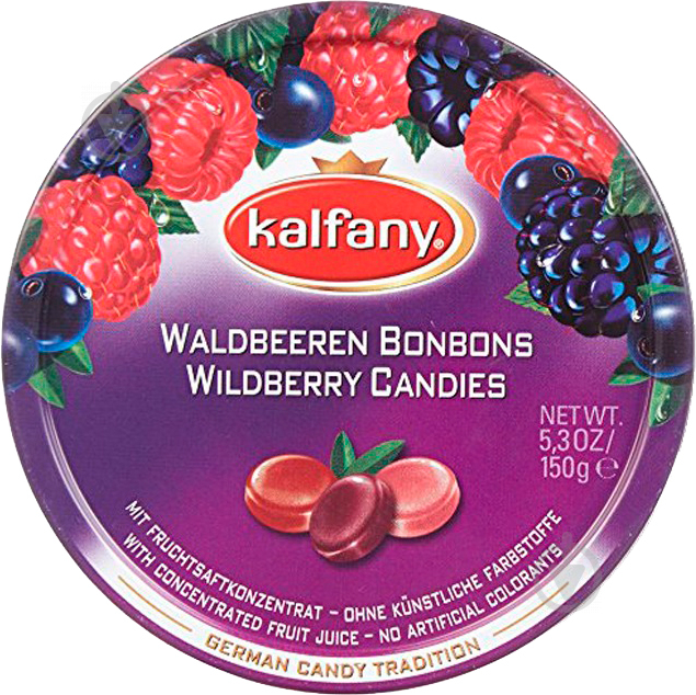 Льодяники Candies Wildberry лісові ягоди 150 г 10 шт/ящ 4002590000022 - фото 1