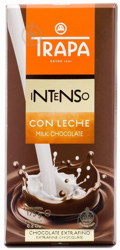 Шоколад Trapa Intenso молочний 175 г (8410679232046) - фото 1