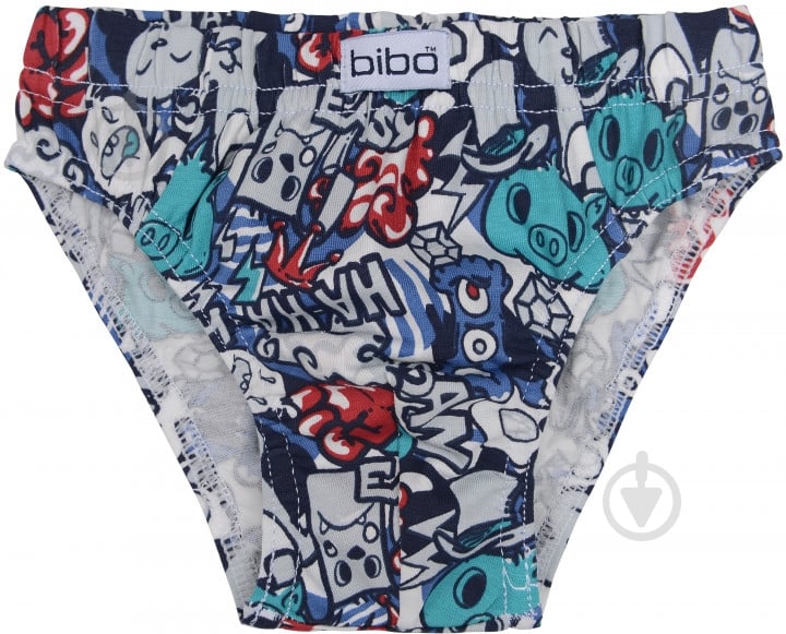 Трусы для мальчика Bibo 21032 р.140 белый с синим - фото 1 Трусы для мальчика Bibo 21032 р.140 белый с синим - фото 1