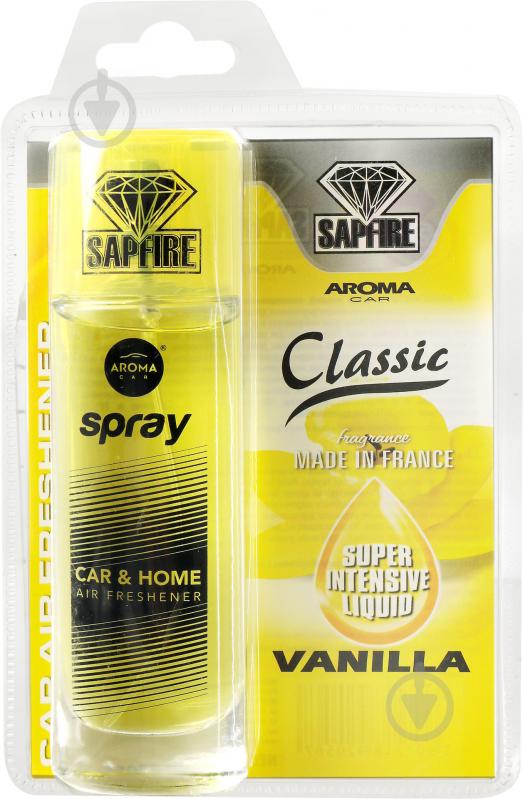 Ароматизатор спрей SAPFIRE Aroma Car Pump Spray Classic 50 мл ваниль 920567 - фото 2