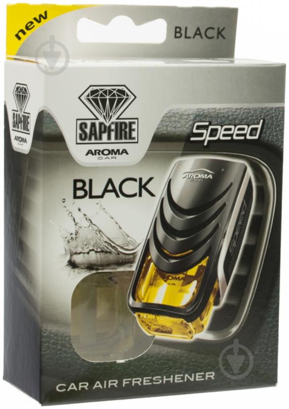 Ароматизатор на дефлектор  SAPFIRE Aroma Car Supreme SPEED black - фото 1